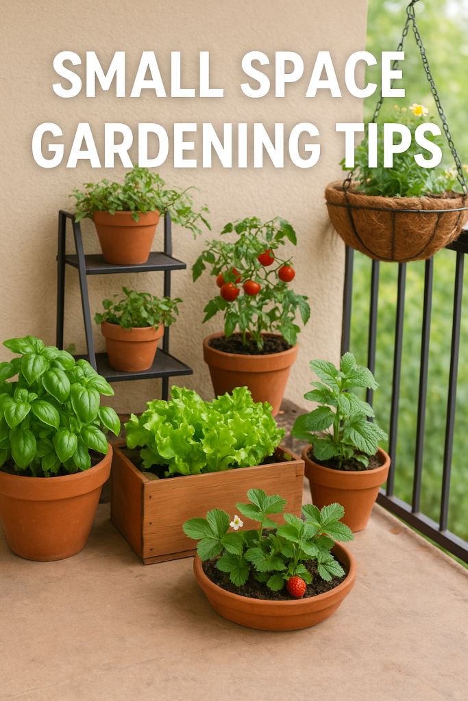 small space gardening tips, balcony gardening, container gardening, vertical garden ideas, urban gardening, apartment gardening