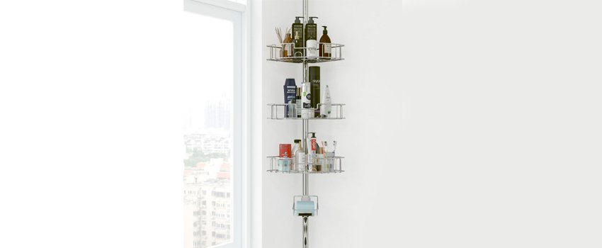 Best Corner Shower Caddy Tension Pole